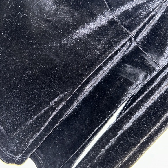 NWT Rachel Zoe Velvet Black Blouse Long Sleeve Bow size M - Picture 3 of 4